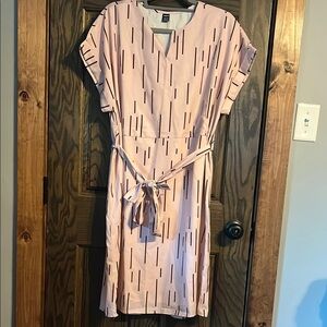 Pink Patterned Dress